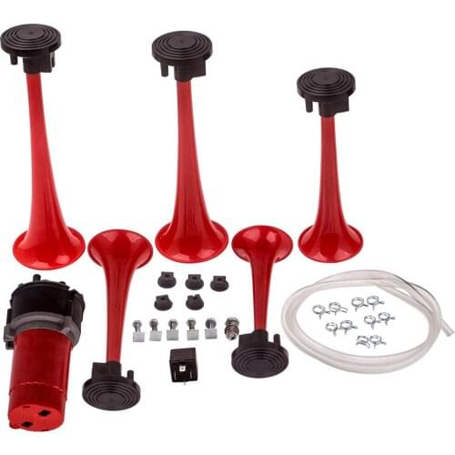 5x 12V Trumpet Car Air Horn Compressor 125DB Musical Dixie Dukes Of Hazzard Boat