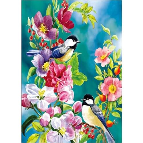 5D Diamond Embroidery Diy Diamond Painting Cross Stitch Landscape Diamond Mosaic Pattern Home Decor Flowers and Birds gift