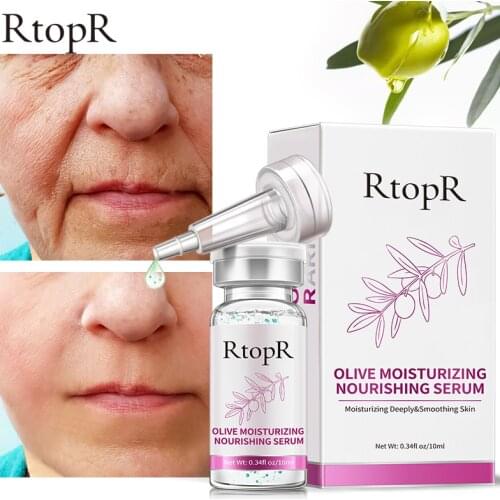 RtopR Skin Care Anti Winkles Anti Aging Olive Emulsion Hyaluronic Acid Serum Face Care Anti-aging Serum Ance Treatment Essence