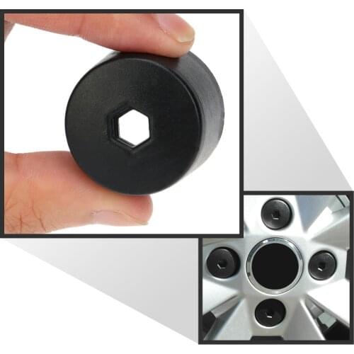 Car Style 20Pcs 17mm Car Wheel Nut Cover Bolt Cap Removal Tool for VW Golf Bora Passat for Cars