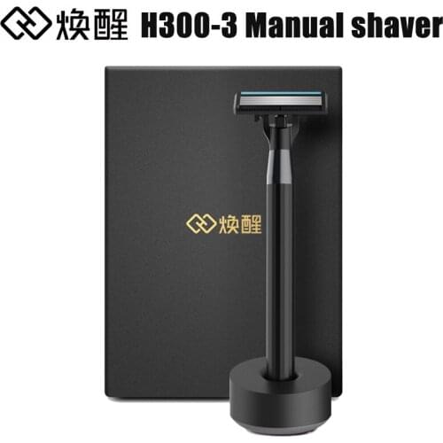 Huanxing H300-3 razor shaver manual german 5-layer blade 3-piece set mens vintage razor gift set