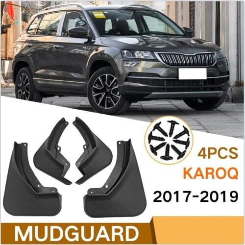Car Mudguard For Skoda Karoq 2017 2018 2019 Accessories Fender Front Rear Tire Anti Dirt Modification Auto Decoration