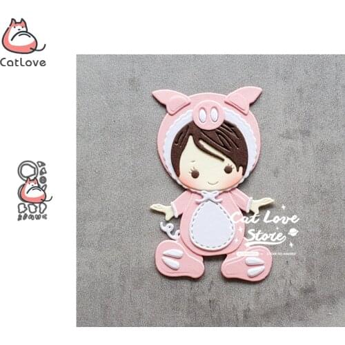 Catlove Pig Baby Animal Metal Cutting Dies Scrapbooking Mold Stencil Die Cuts Card Making DIY Craft Embossing New Dies For 2020
