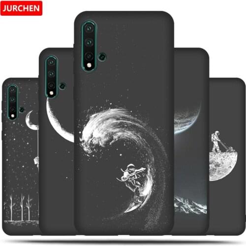 JURCHEN Funda Capa For Huawei Nova 5 / Nova 5Pro Case Cute Cartoon Silicone Case For Huawei Nova5 Pro Cover Coque SEA-TL10 AL10