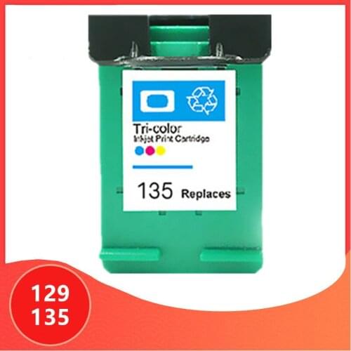Color Compatible for hp 129 135 Cartridge for hp129 Ink Cartridge for hp Deskjet C4183 5943 6943 6983 D4163 2575 printer