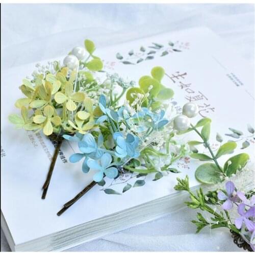 Hydrangea flower Hair Clip Girls Accessories Flower Hairclips Women wedding photograph Hairpins B1021