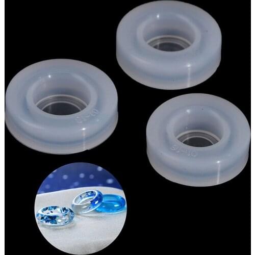 1Pcs Transparent Silicone Mould Dried Flower Resin Decorative Craft DIY Arc Ring Mold Type Epoxy Resin Molds For Jewelry