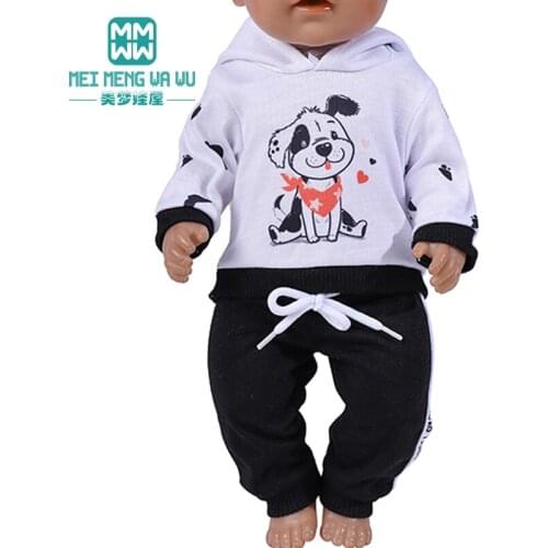 Toys Clothes for doll fits Fashion jackets, denims, shoes 17inch Toys born new baby Doll American Doll accessories
