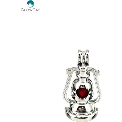 K628 5pcs/lot Kerosene Lamp Pearl Cage Essential Oil Diffuser Aroma Bead Cage Pendant Fairytale Party Essential Oil Diffuser