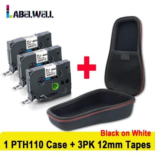 Labelwell Hard Case for Brother P-Touch PT-H110 PTH110 Label Maker Tze-231 tze 231 631 tape for Travel Bag Carrying Storage Box
