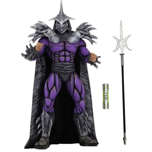 NECA Teenage Mutant Ninja Turtles Schrader Heavy Armed Shredder Krang Boss 1990 Classic Movable Action Figure Toys Gift