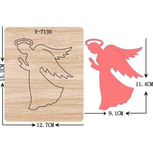 New angel wooden dies cutting dies for scrapbooking Multiple sizes V-7135