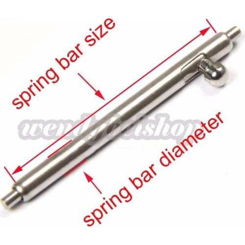 16 18 20 22 23 24mm(1.5mm diameter) 1pc Wholesale Newest HQ Quick Release Stainless Steel Watch Band Single Switch Spring Bar