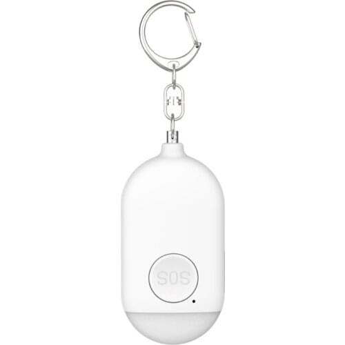 Safety Alarm Keychain Emergency Led Flashlight with Usb Charging-safety Personal Protection Equipment for Female
