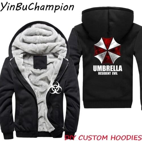 Men Fashion Hoodies Sweatshirt Men Umbrella Fleece Hooded Mens Harajuku Jacket Coat Plus Size 5XL