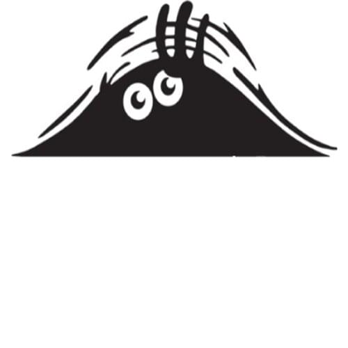 Car Decoration Funny Peeking 3D for Renault Clio Logan Megane Koleos Scenic Dacia Duster kaptur fluence