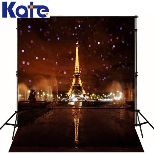 VinylBDS Eiffel Tower Backdrops Spark Night Photo Background Custom Photo Backdrop Background Studio Wedding Shoot Fotografia