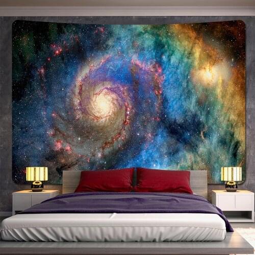 Universe Nebula Psychedelic Scene Home Decoration Art Tapestry Hippie Bohemian Decoration Sofa Blanket Large Size Sheets