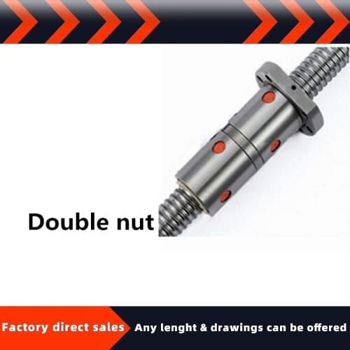 Double nut High Strength Ballscrew Nut 16mm 20mm 25mm 32mm 40mm 50mm Ball Screw DFU1605 2005 2505 3205 3210 4005 4010 5010