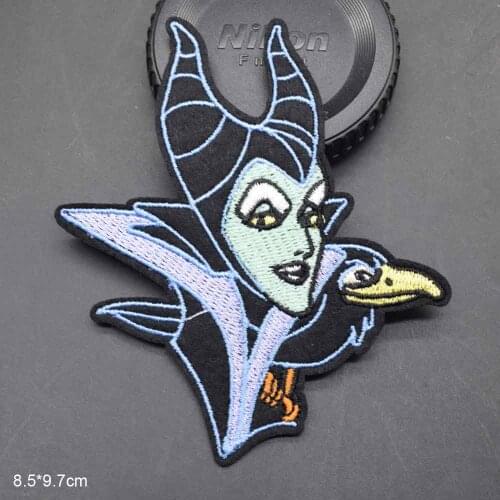 Woman With Bird Angelina Jolie Iron On Embroidered Clothes Patches For Clothing Stickers Garment Wholesale