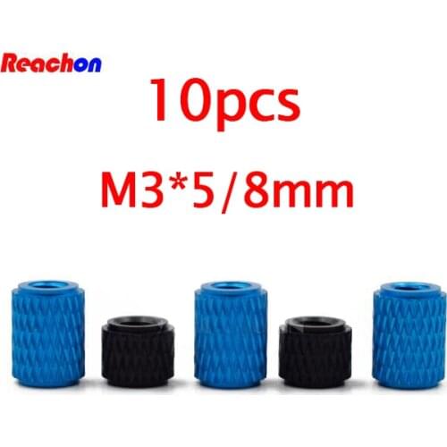 Free Shipping 10PCS M3 Textured Standoff M3*5/8mm Aluminum Tubes Spacers Pillar Spare Parts For RC Drone DIY Car Model