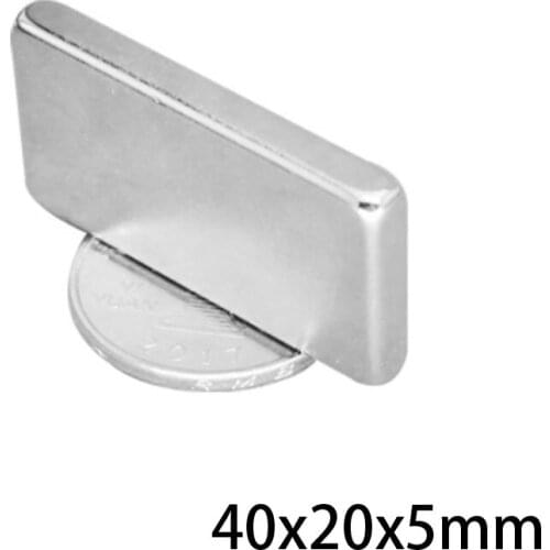 2~30PCS 40x20x5 Quadrate Strong Neodymium Magnet 40mm*20mm Strip Powerful NdFeB Magnetic 40x20x5mm Rare Earth Magnets 40*20*5