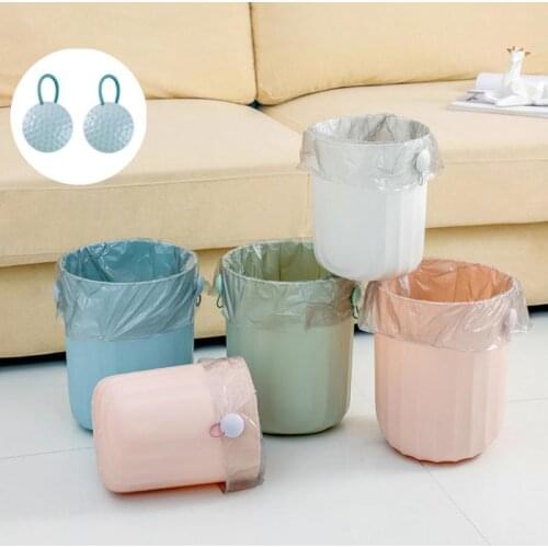 2Pcs Universal Trash Bag Fixed Clip Waste Bin Magnetic Anti-Slip Fixation Clip Garbage Can Lock Fixing Clips Rubbish Bag Clamp