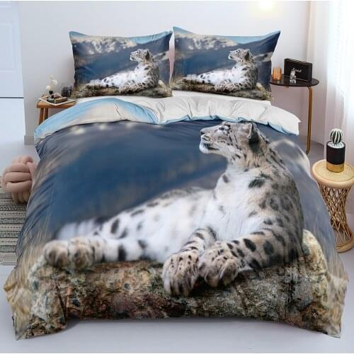 3D Duvet Cover Sets Bedding Sets Comforter Cases and Pillow Covers 200*200 230*230 265*230cm Design Animal Leopard Bedding Sets