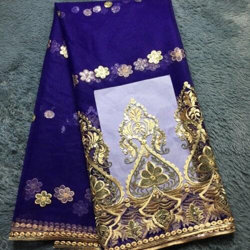 Purple Sequins African Lace Fabric 2020 High Quality Lace for Sewing Dress French Tulle Lace Fabric M22822 Nigerian Lace Fabrics