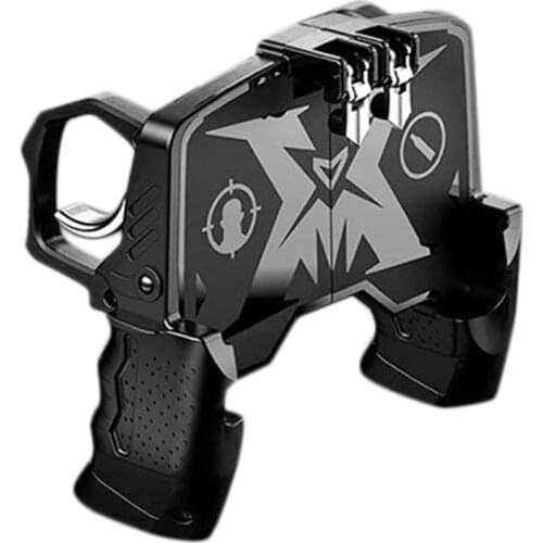 HOT-Mobile Game Controller for PUBG/Call of Duty Buttons L1R1 Shooter Joystick Gamepad for iPhone & Android Phone