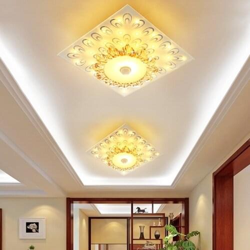 Human body induction lamp led aisle lights corridor porch lights into the intelligent radar corridor crystal ceiling lights C528