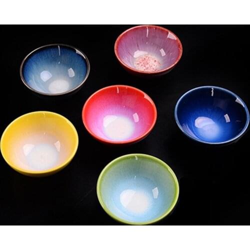 Ceramic Tea Cup Kiln Variation Teacup Tianmu Jianzhan Tea Bowl Accessories Home Decor Single Daily Ceramic Master Cup