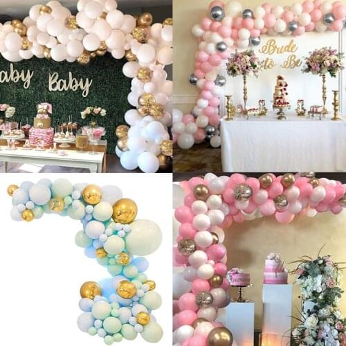 Macaron Confetti Balloon Garland Arch Kit Birthday Happy Party Decoration Kids Baby Shower Wedding Party Decor