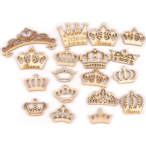 10pcs 30-80mm Mix Baby Pattern Wood Accessories Ornaments DIY Crafts For Handmade Scrapbook Home Decor Embellishment M1978