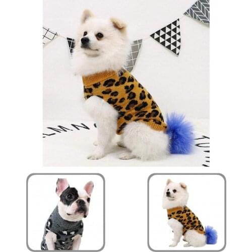 Adorable Pretty Cute Pet Puppy Knitted Pullover Costume Soft Texture Pet Sweater Bright Color for French Bulldog
