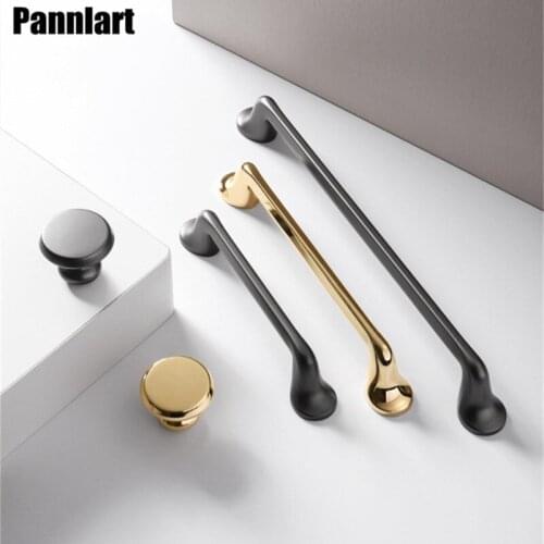 Pannlart 1 Pc Modern Light Luxury Door Handles Kitchen Cabinet Zinc Alloy Dresser Knobs Drawer Pulls Furniture Handle Hardware
