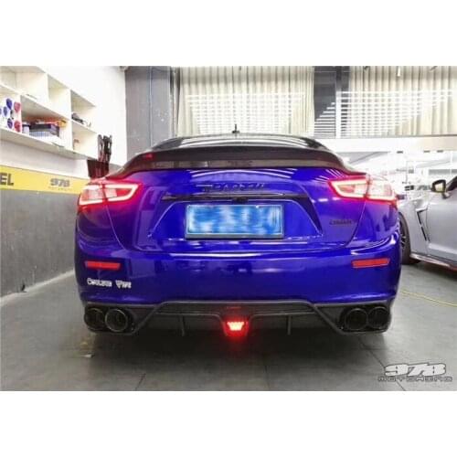 Suitable for Maserati Jibuli Carbon Fiber Front Wind Blade Pilot Light Rear Lip Side Skirt Tail