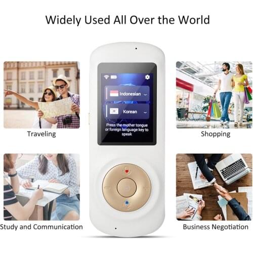 2020 Newest Portable Smart WiFi Voice Translator 70 Languages Real Time Two-Way Instant Translation For Learning Travelling