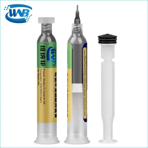 WNB 10cc Syringe Liquid Flux Soldering Paste Tin Cream Welding BGA SMT Repair Rework Tool 148℃ Melting Point Solder Tin Paste