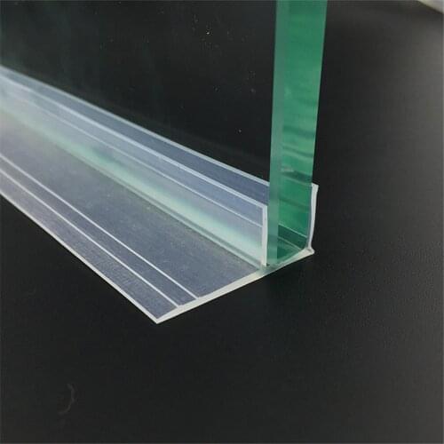 Frameless Shower Stall Bathroom Door Window Balcony Screen Sealing Strip Weatherstrip Draft Stopper Silicone Transparent