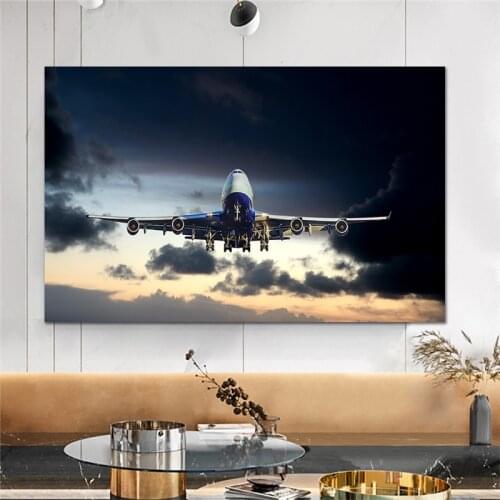 Modern Cool Airplane custom photo printing home living room decor wall art poster dropshipping scandinavian canvas prints
