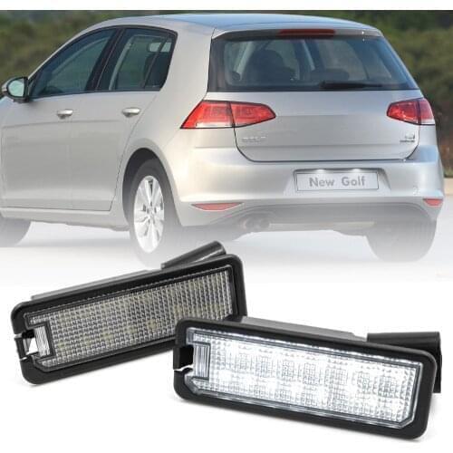2x Canbus LED License Number Plate Light For Skoda Superb 3T For Seat Leon 2 3 Exeo 3R ST Toledo 4 Altea 5P Ibiza 4 5 6j 6p sc