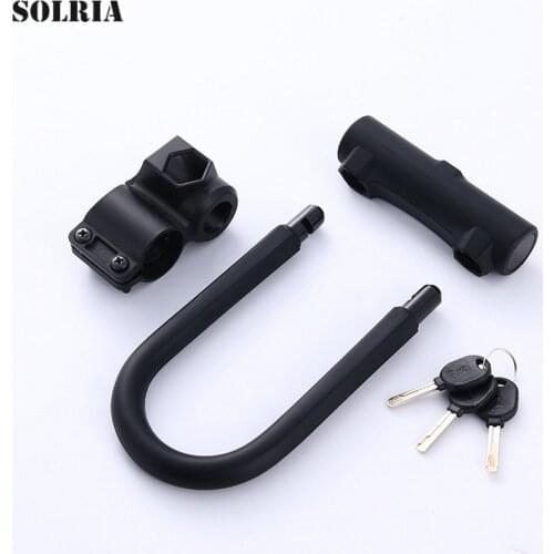 U-shaped Locks Bike Locks Electric Car Locks, Motorcycle Battery Locks,Anti-shearing Anti-theft Bicycle Locks with Steel Cable