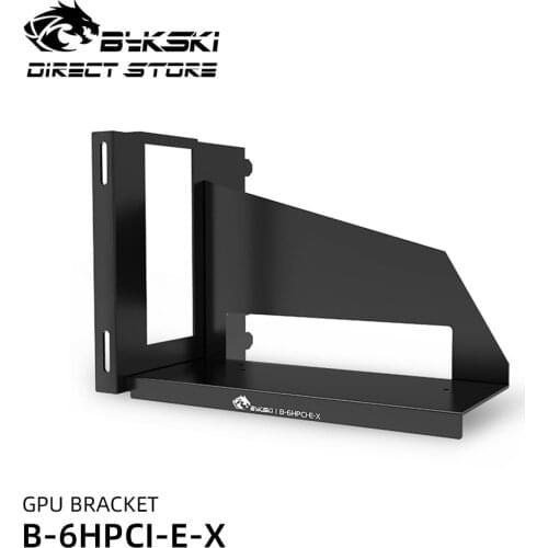 Bykski Vertical GPU Bracket 6PCI Slots VGA Extension Vertical Install Holder 90 Degree Support PCI-E PC Cooler MOD B-6HPCI-E-X