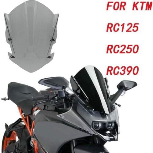 For RC 125 200 390 2014 - 2021 Windshield Windscreen Wind Deflectors RC125 RC200 RC390 2020 2019 2018 2017