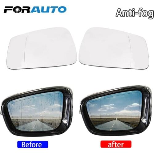 FORAUTO Left and Right Side Anti-fog Heated Wide Angle Electric Mirror Glass Rearview Mirror Car Accessories