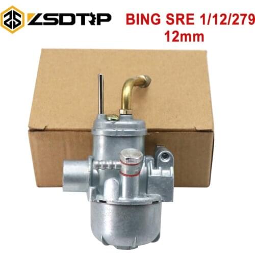 ZSDTRP 12mm Motorcycle Carburetor Bing SRE Replica of the Carburador For Puch Maxi Puchs X30 Sport Sachs 503 SRE Vegaser