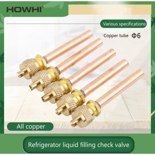 1pcs 63cm Refrigeration Filling Head Refrigerator Check Valve Filling Head Quick Connector Refrigerant Charging Valve Cn(origin)