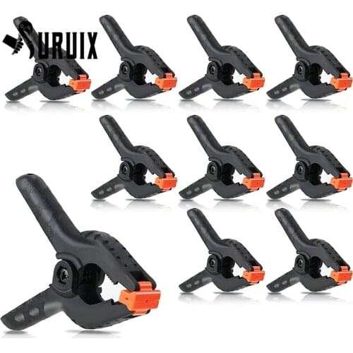 10 Piece Heavy Duty Spring Clamps Set 5 Sizes Variety with 2-9 inch for Photography Backdrops Carpentry Crafts and Home Photos