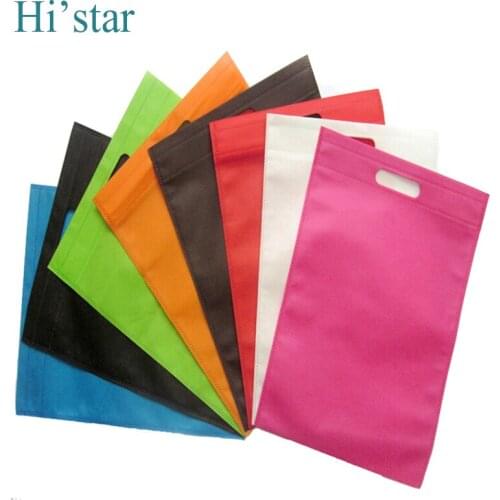 25*30cm Different Colors Print your logo Non Woven Shopping Bags Recycle Non Woven bag